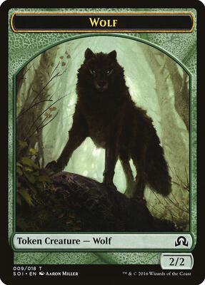 Wolf Token card from Shadows over Innistrad