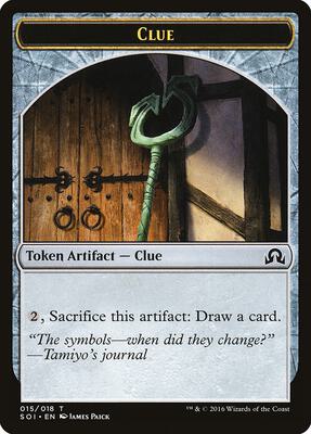 Clue Token (015) card from Shadows over Innistrad