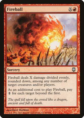 Fireball card from Darksteel