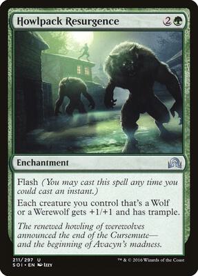 Howlpack Resurgence card from Shadows over Innistrad