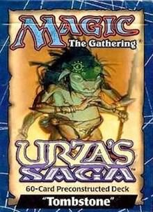 Urza's Saga Theme Deck - Tombstone card from Urza's Saga