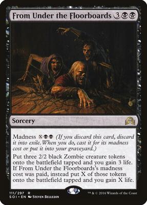 From Under the Floorboards card from Shadows over Innistrad