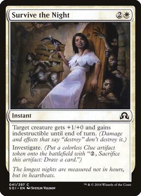 Survive the Night card from Shadows over Innistrad