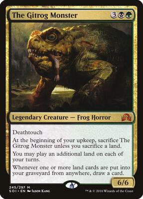 The Gitrog Monster card from Shadows over Innistrad