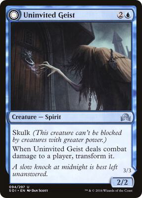 Uninvited Geist card from Shadows over Innistrad