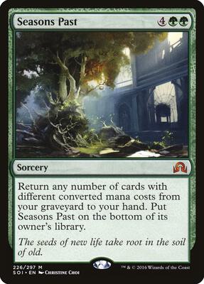 Seasons Past card from Shadows over Innistrad