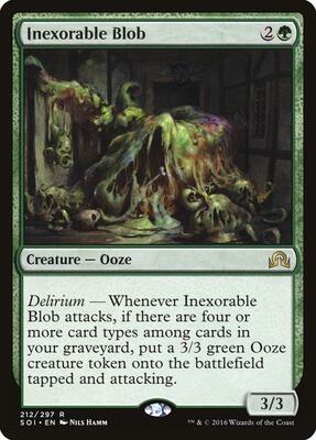 Inexorable Blob card from Shadows over Innistrad
