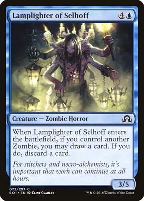 Lamplighter of Selhoff card from Shadows over Innistrad