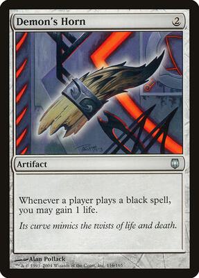 Demon's Horn card from Darksteel