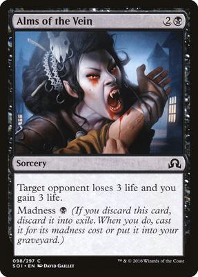 Alms of the Vein card from Shadows over Innistrad