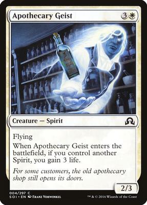 Apothecary Geist card from Shadows over Innistrad