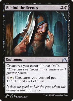 Behind the Scenes card from Shadows over Innistrad