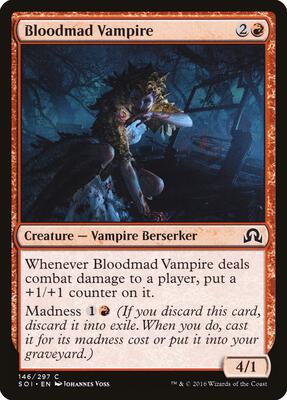 Bloodmad Vampire card from Shadows over Innistrad