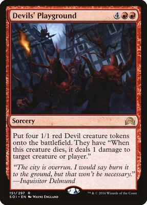 Devils' Playground card from Shadows over Innistrad