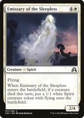 Emissary of the Sleepless card from Shadows over Innistrad