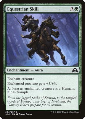 Equestrian Skill card from Shadows over Innistrad