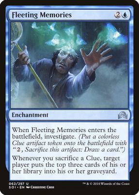 Fleeting Memories card from Shadows over Innistrad