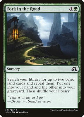 Fork in the Road card from Shadows over Innistrad