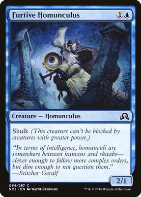 Furtive Homunculus card from Shadows over Innistrad