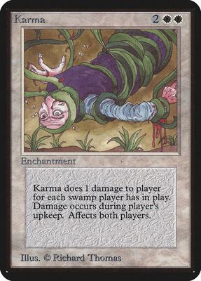 Karma card from Alpha Edition