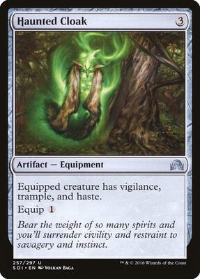 Haunted Cloak card from Shadows over Innistrad