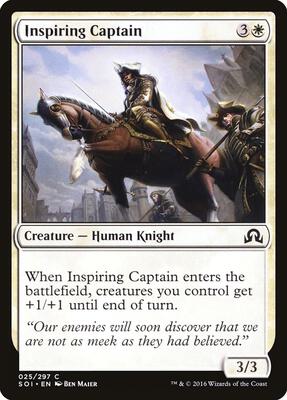 Inspiring Captain card from Shadows over Innistrad
