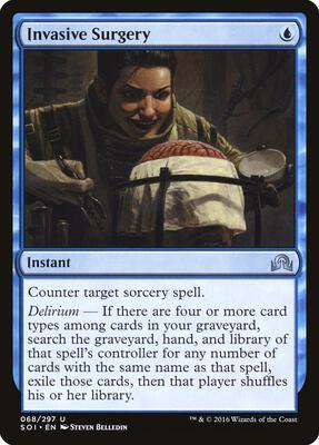 Invasive Surgery card from Shadows over Innistrad