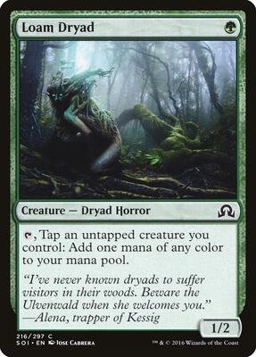 Loam Dryad card from Shadows over Innistrad
