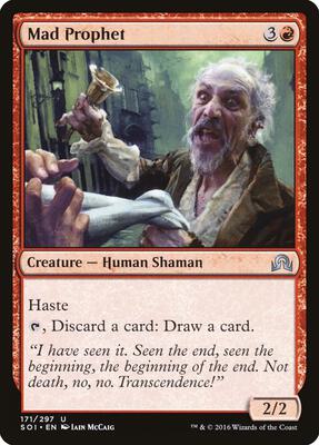 Mad Prophet card from Shadows over Innistrad