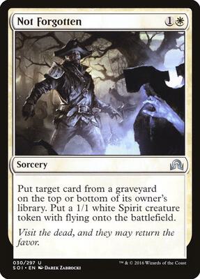 Not Forgotten card from Shadows over Innistrad