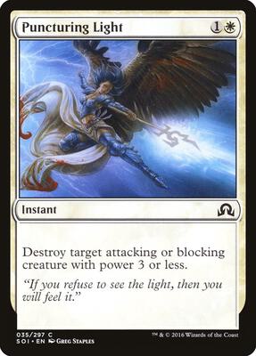 Puncturing Light card from Shadows over Innistrad