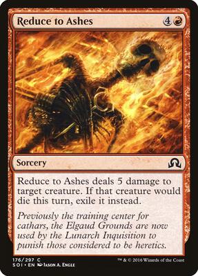 Reduce to Ashes card from Shadows over Innistrad