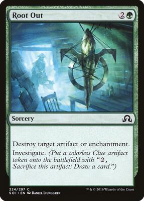 Root Out card from Shadows over Innistrad