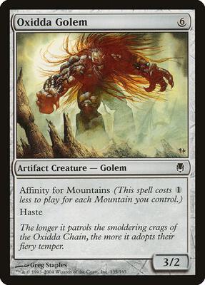 Oxidda Golem card from Darksteel