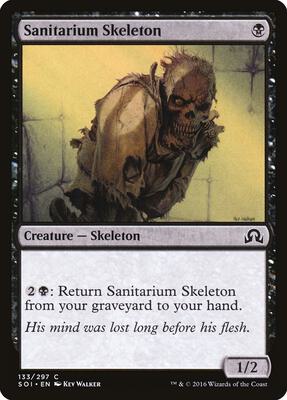 Sanitarium Skeleton card from Shadows over Innistrad