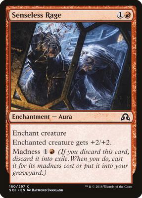 Senseless Rage card from Shadows over Innistrad