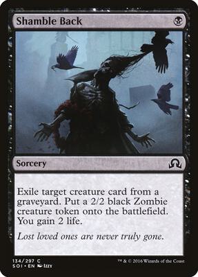 Shamble Back card from Shadows over Innistrad