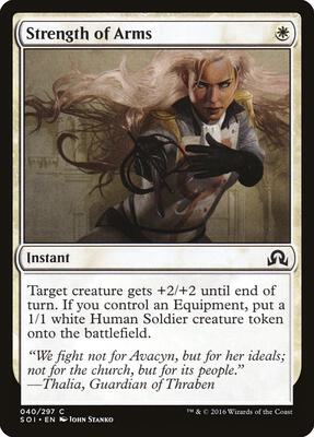 Strength of Arms card from Shadows over Innistrad