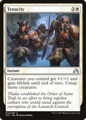 Tenacity card from Shadows over Innistrad