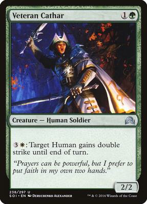 Veteran Cathar card from Shadows over Innistrad