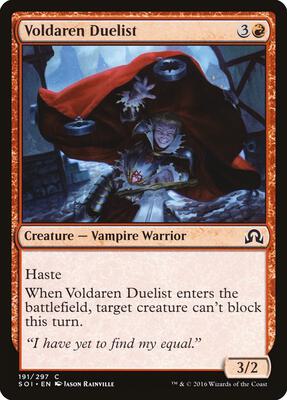 Voldaren Duelist card from Shadows over Innistrad