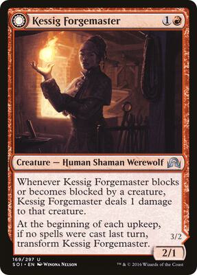 Kessig Forgemaster card from Shadows over Innistrad
