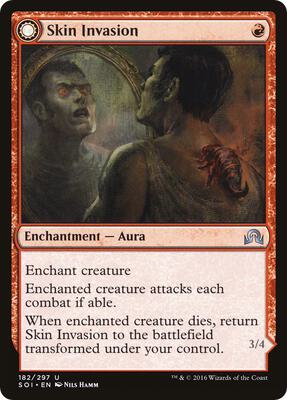 Skin Invasion card from Shadows over Innistrad