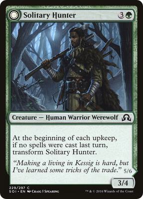 Solitary Hunter card from Shadows over Innistrad
