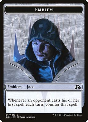 Emblem - Jace, Unraveler of Secrets card from Shadows over Innistrad