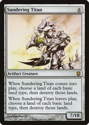 Sundering Titan card from Darksteel