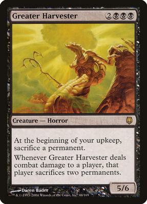 Greater Harvester card from Darksteel