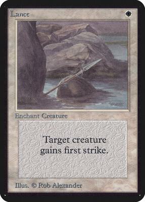 Lance card from Alpha Edition