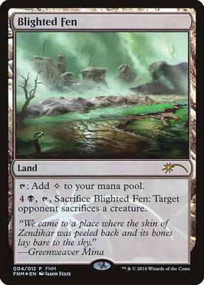 Blighted Fen card from FNM Promos