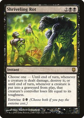 Shriveling Rot card from Darksteel
